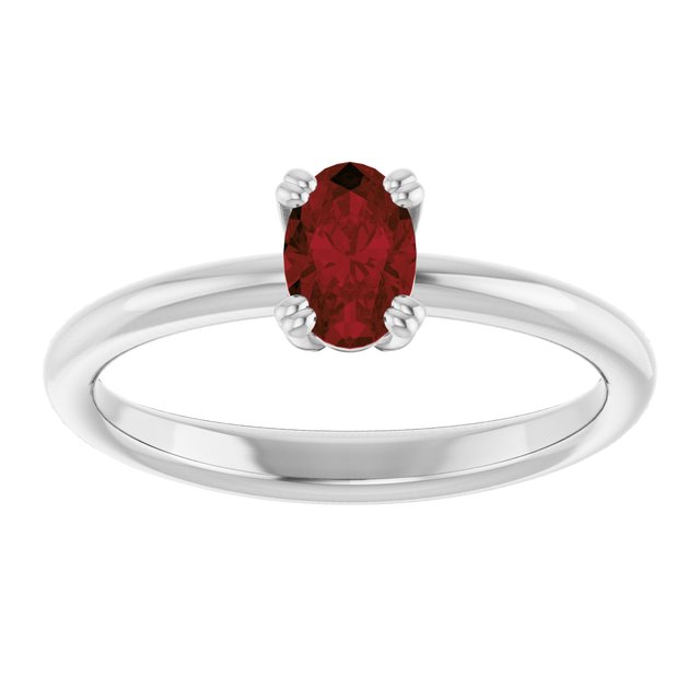Natural Mozambique Garnet | Oval | 6 x 4mm