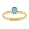 Natural Sky Blue Topaz | Oval | 6 x 4mm