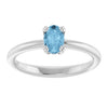 Natural Sky Blue Topaz | Oval | 6 x 4mm