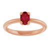 Lab-Grown Ruby | Oval | 6 x 4mm