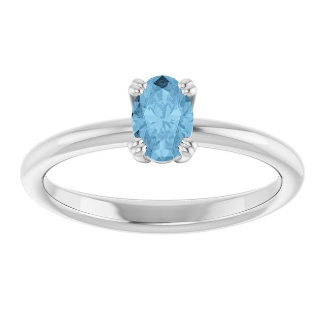 Natural Sky Blue Topaz | Oval | 6 x 4mm