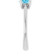 Natural Aquamarine | Oval | 6 x 4mm