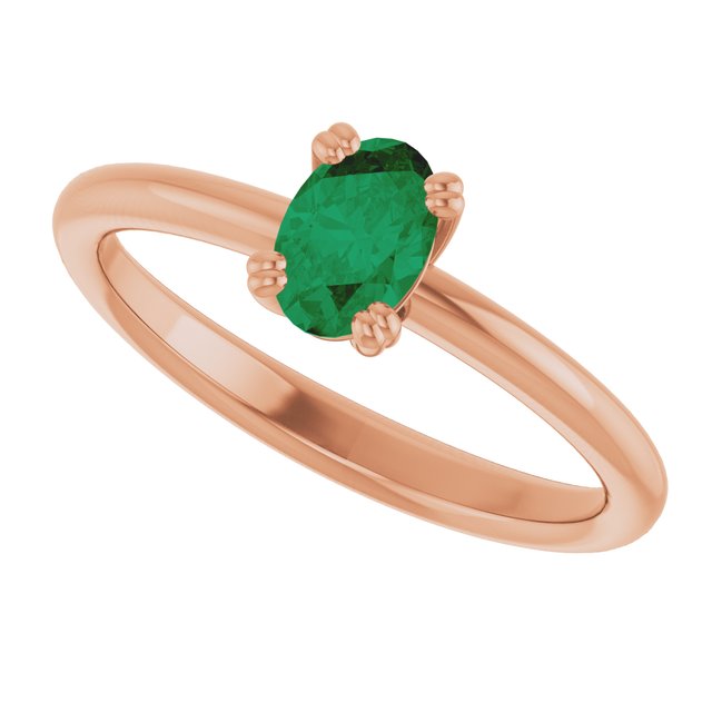 Lab-Grown Emerald | Oval | 6 x 4mm