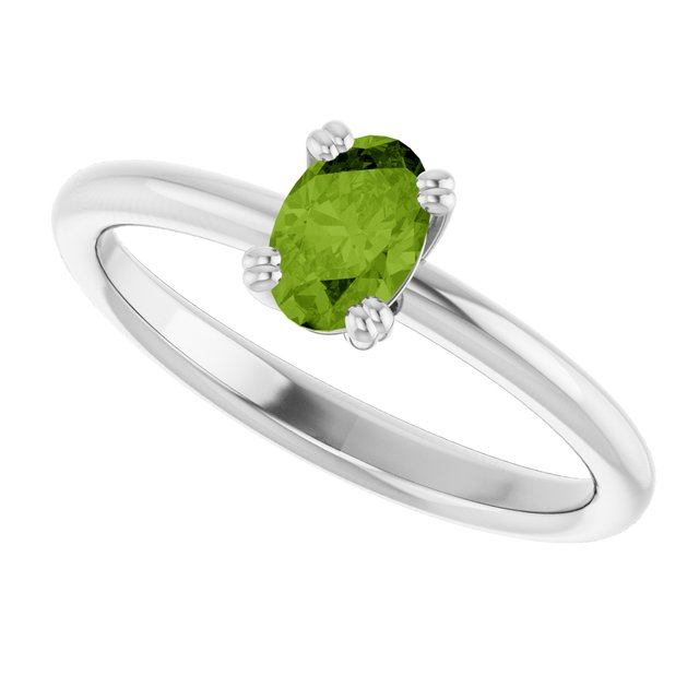 Natural Peridot | Oval | 6 x 4mm
