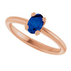Lab-Grown Blue Sapphire | Oval | 6 x 4mm