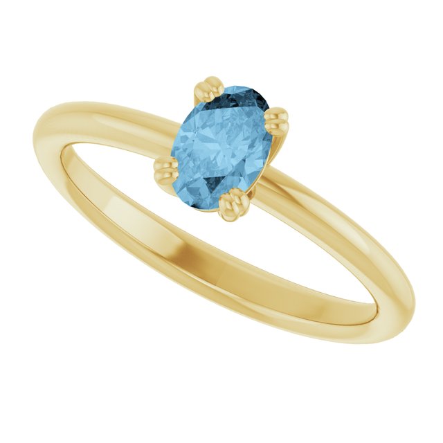 Natural Sky Blue Topaz | Oval | 6 x 4mm