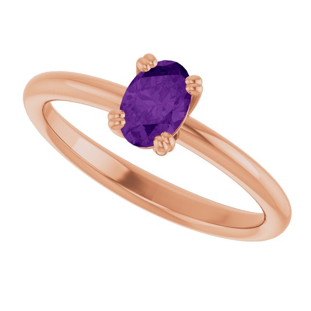 Natural Amethyst | Oval | 6 x 4mm