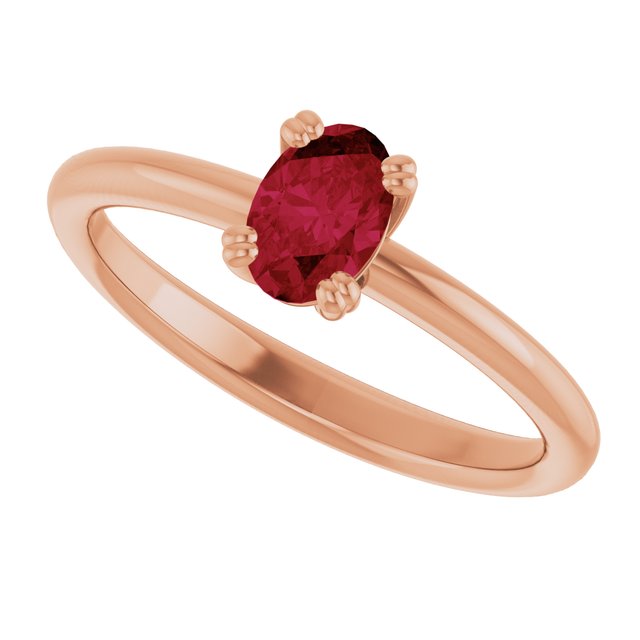 Lab-Grown Ruby | Oval | 6 x 4mm
