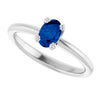Lab-Grown Blue Sapphire | Oval | 6 x 4mm