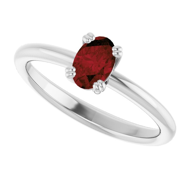 Natural Mozambique Garnet | Oval | 6 x 4mm