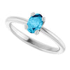 Natural Aquamarine | Oval | 6 x 4mm