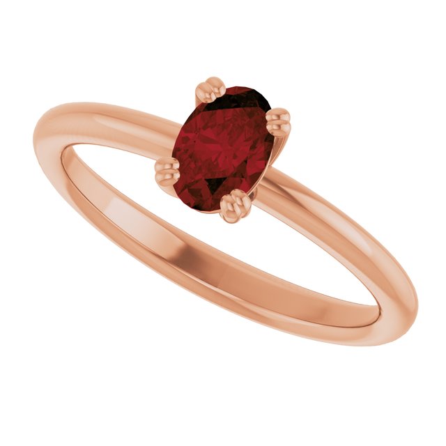 Natural Mozambique Garnet | Oval | 6 x 4mm