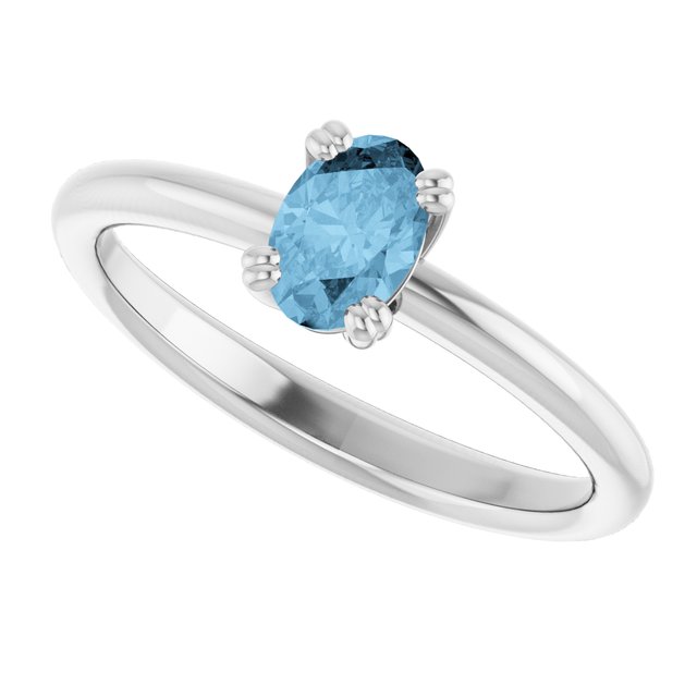 Natural Sky Blue Topaz | Oval | 6 x 4mm