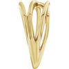 51514 / Ring / 14K Yellow / Polished / Criss-Cross Ring