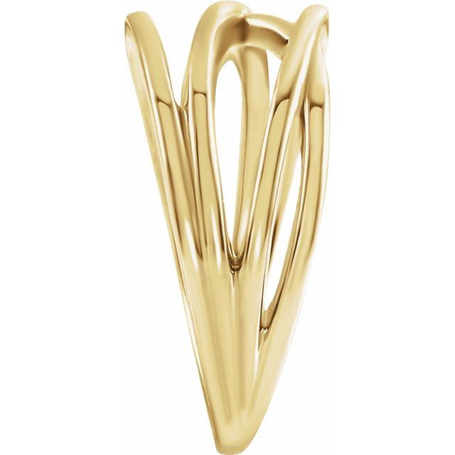 51514 / Ring / 14K Yellow / Polished / Criss-Cross Ring