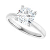 14K White | Round