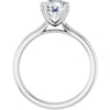 14K White | Round