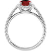 Natural Mozambique Garnet | Oval | 8 x 6mm