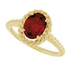 Natural Mozambique Garnet | Oval | 8 x 6mm