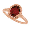 Natural Mozambique Garnet | Oval | 8 x 6mm