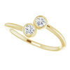 Natural White Sapphire | Round | 3mm | Natural Diamond | Round | 3mm
