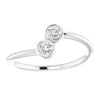 Natural White Sapphire | Round | 3mm | Natural Diamond | Round | 3mm