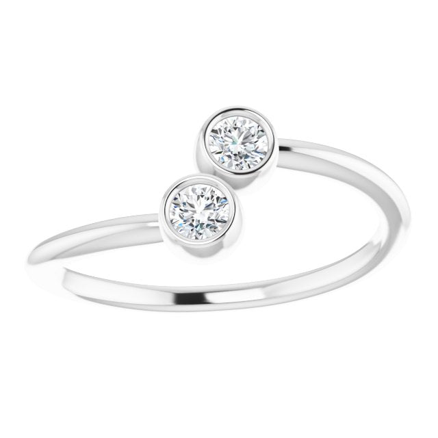Natural White Sapphire | Round | 3mm | Natural Diamond | Round | 3mm