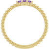 Natural Amethyst | Round | 2mm
