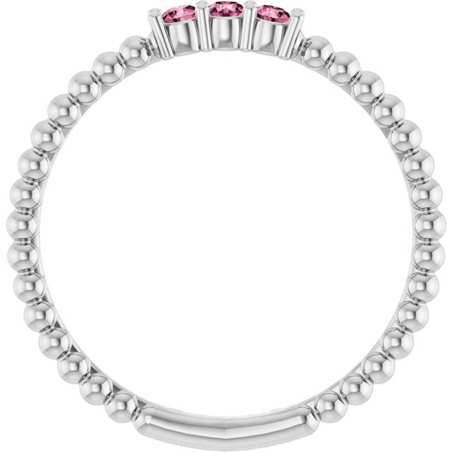 Natural Pink Tourmaline | Round | 2mm
