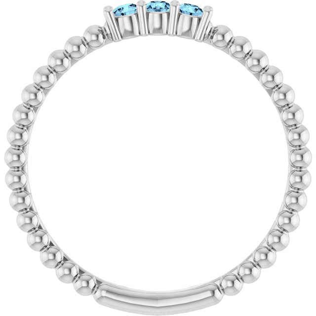 Natural Aquamarine | Round | 2mm