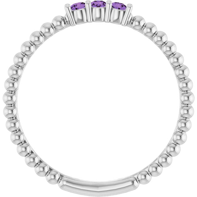 Natural Amethyst | Round | 2mm