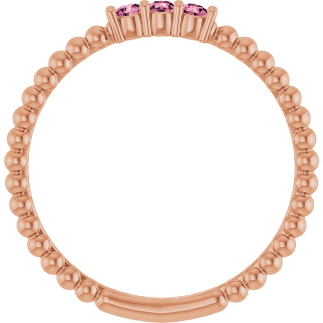 Natural Pink Tourmaline | Round | 2mm