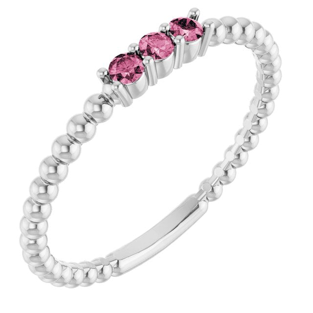 Natural Pink Tourmaline | Round | 2mm