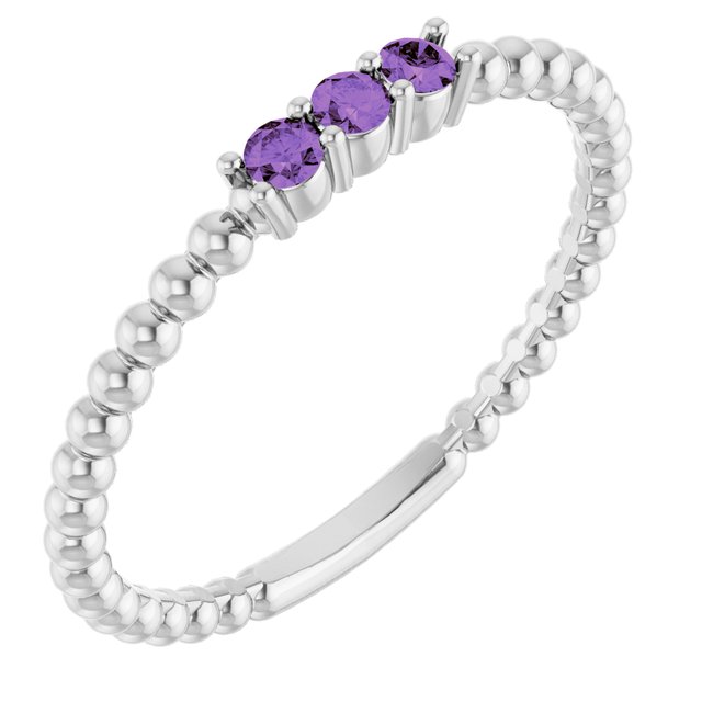 Natural Amethyst | Round | 2mm