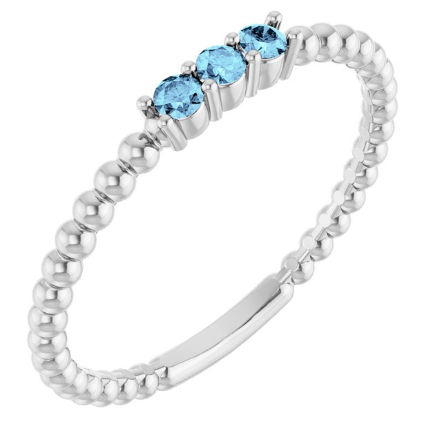Natural Aquamarine | Round | 2mm
