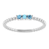 Natural Aquamarine | Round | 2mm
