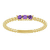 Natural Amethyst | Round | 2mm