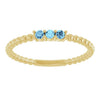 Natural Aquamarine | Round | 2mm