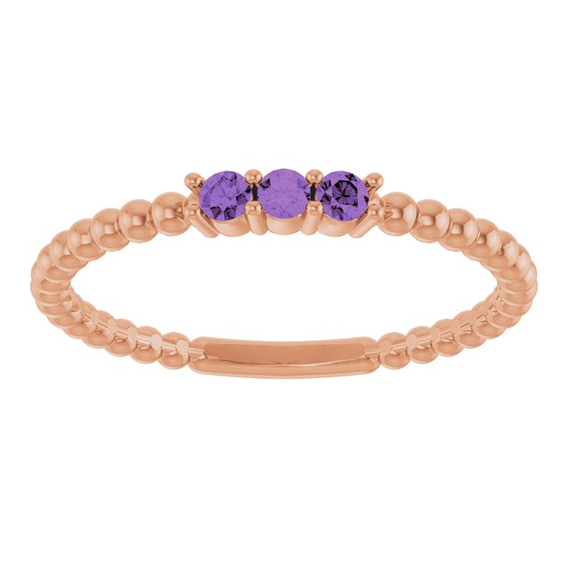 Natural Amethyst | Round | 2mm