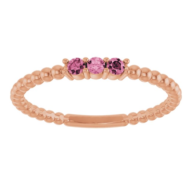 Natural Pink Tourmaline | Round | 2mm