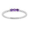 Natural Amethyst | Round | 2mm