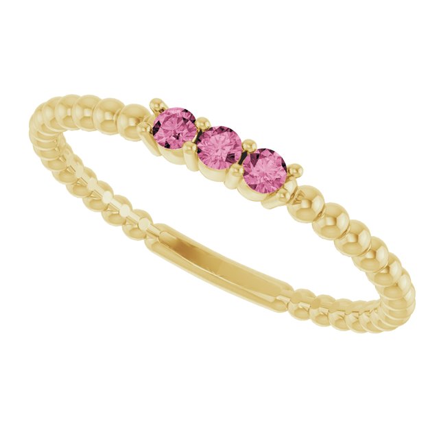 Natural Pink Tourmaline | Round | 2mm