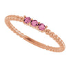 Natural Pink Tourmaline | Round | 2mm