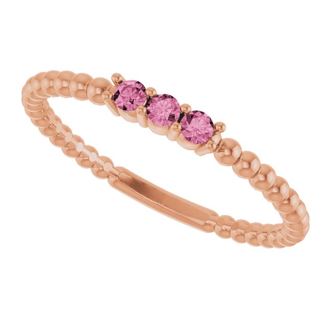 Natural Pink Tourmaline | Round | 2mm