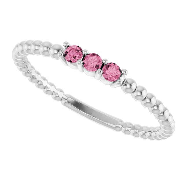 Natural Pink Tourmaline | Round | 2mm