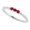 Natural Ruby | Round | 2mm | Lab-Grown Ruby | Round | 2mm