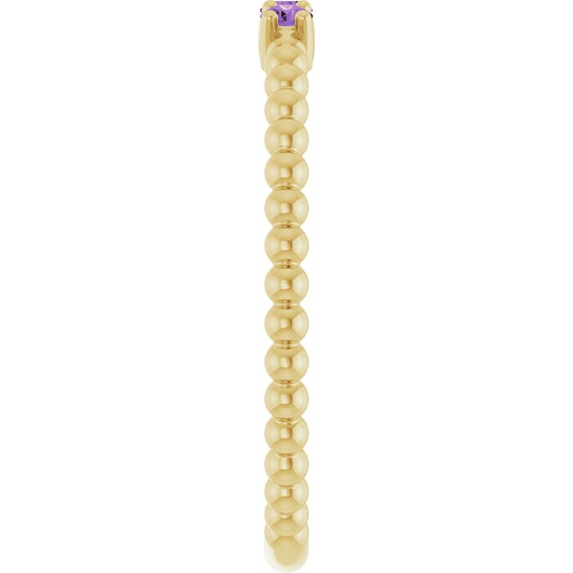 Natural Amethyst | Round | 2mm
