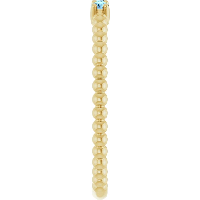 Natural Aquamarine | Round | 2mm
