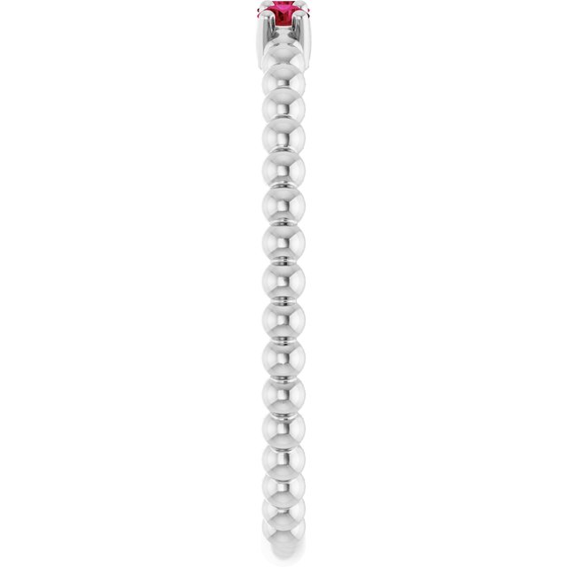 Natural Ruby | Round | 2mm | Lab-Grown Ruby | Round | 2mm