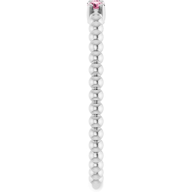 Natural Pink Tourmaline | Round | 2mm